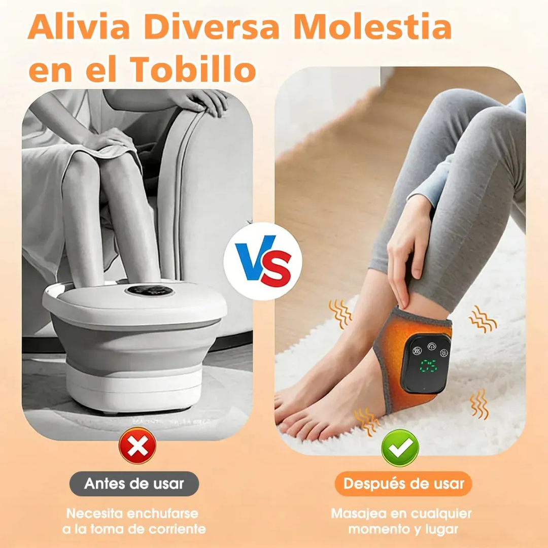 Masajeador de Tobillo Calor y Vibracion