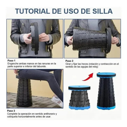 Banco Plegable Ajustable Resistente
