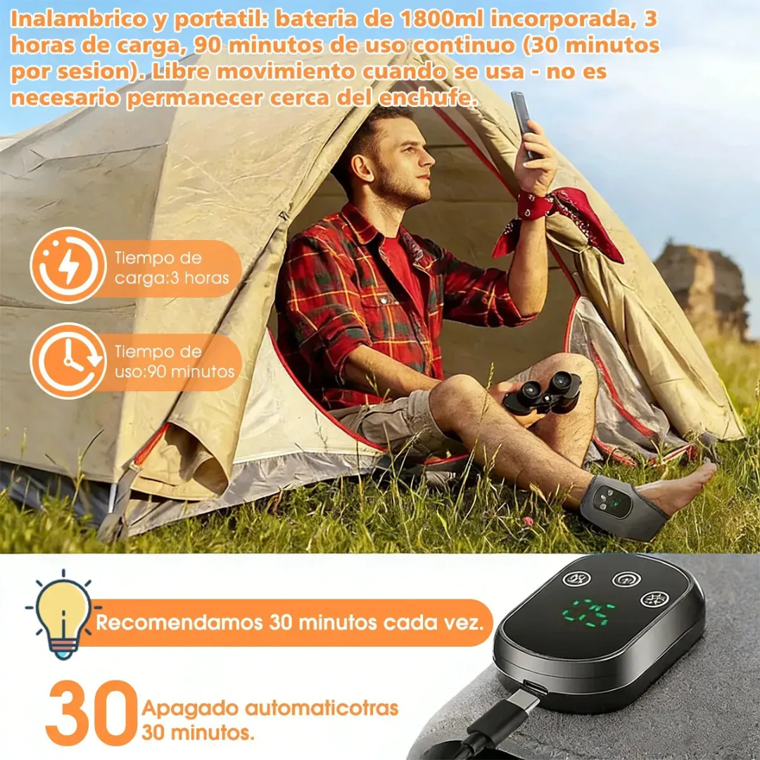 Masajeador de Tobillo Calor y Vibracion