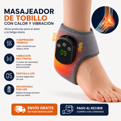 Masajeador de Tobillo Calor y Vibracion