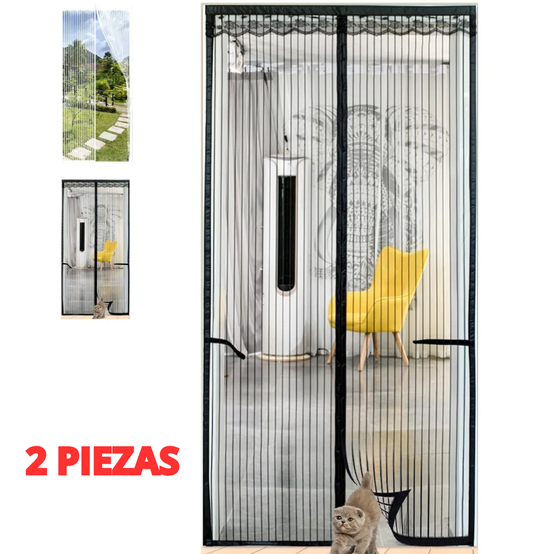 2pz Cortina Mosquitera Magnetica 90x210CM