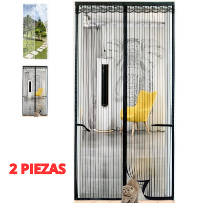2pz Cortina Mosquitera Magnetica 90x210CM