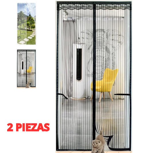 2pz Cortina Mosquitera Magnetica 90x210CM