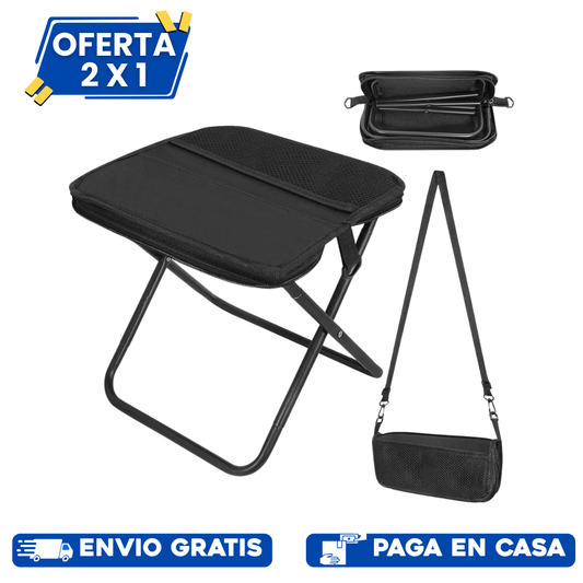 2x1 Mini Silla Plegable Portatil