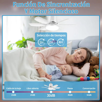 Lampara Ventilador de Techo 3 Velocidades