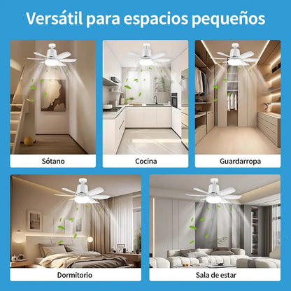 Lampara Ventilador de Techo 3 Velocidades