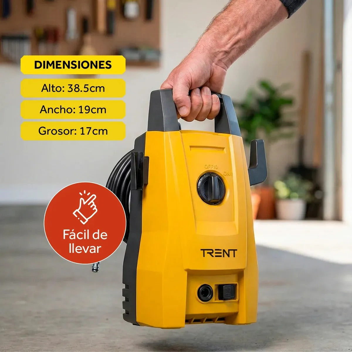 Hidrolavadora Electrica 1200w 1600 Psi Alta Presion