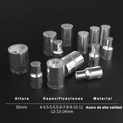 Kit de Herramientas con 46 Piezas Alta Calidad