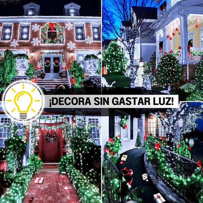 2x1 Luces Solares Navideñas 24 metros