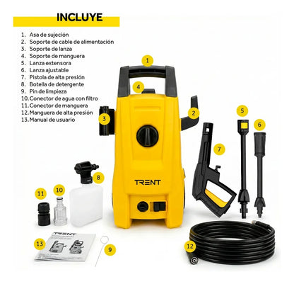 Hidrolavadora Electrica 1200w 1600 Psi Alta Presion