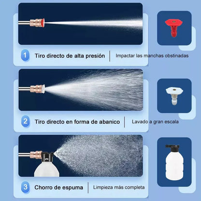 Hidrolavadora portatil 2 Baterias alta potencia