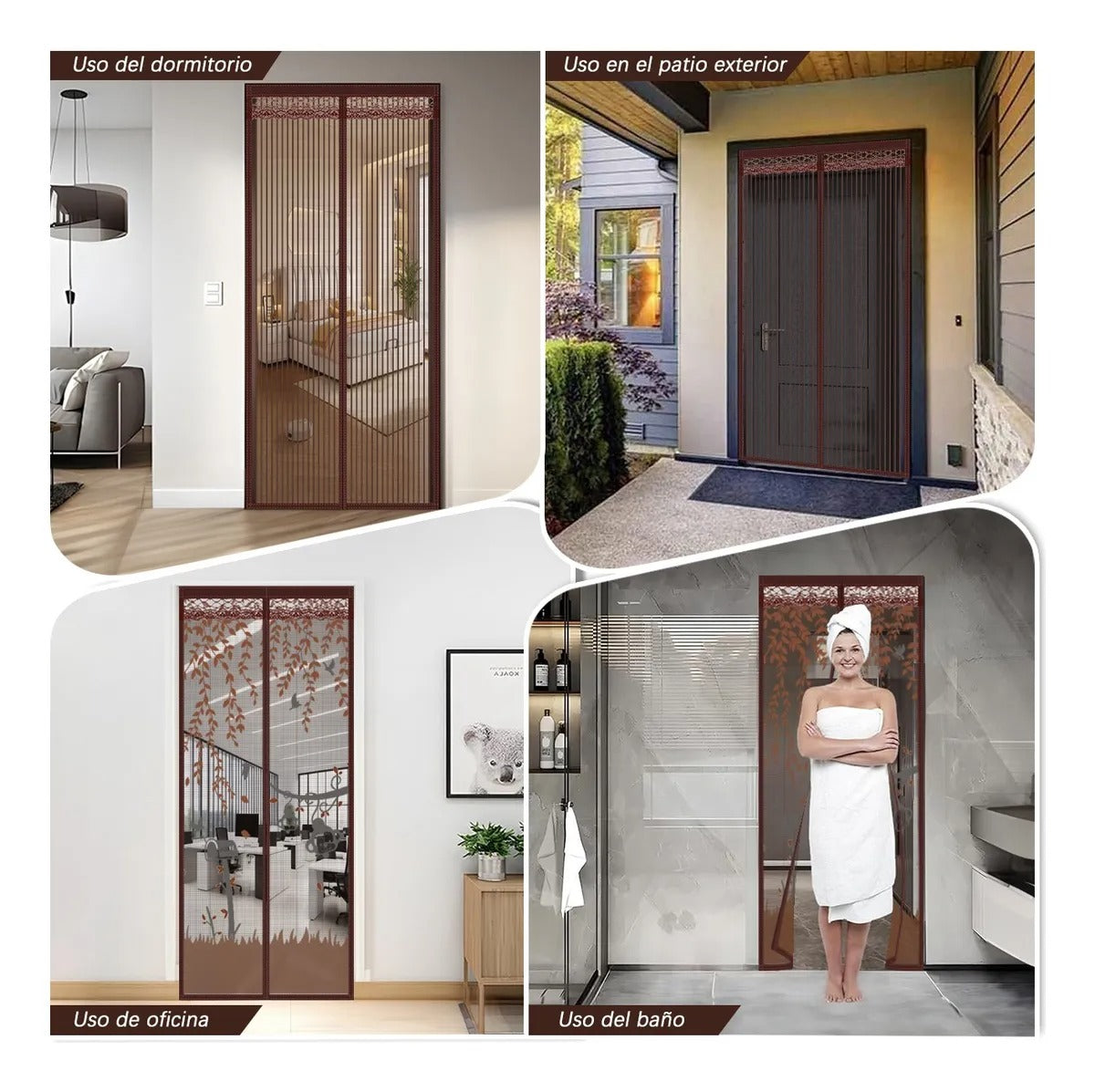 2pz Cortina Mosquitera Magnetica 90x210CM