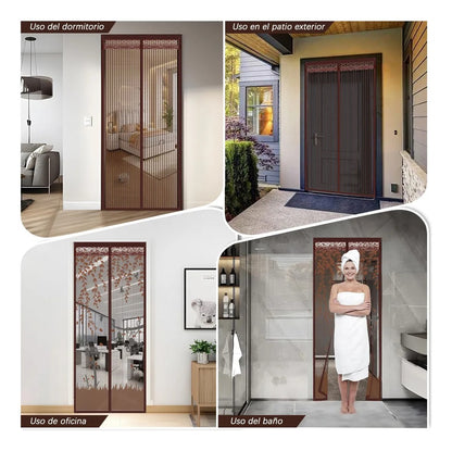 2pz Cortina Mosquitera Magnetica 90x210CM