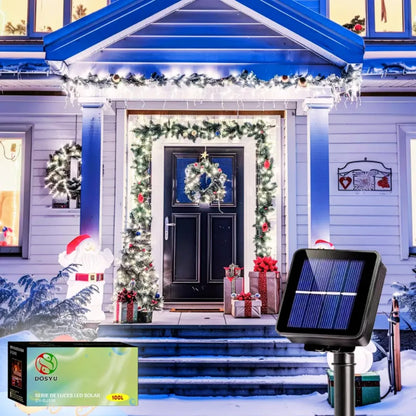 2x1 Luces Solares Navideñas 24 metros