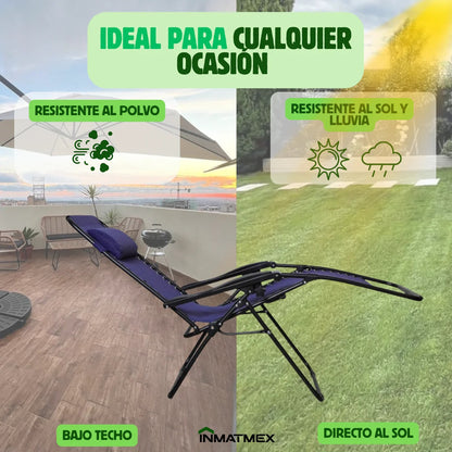 Silla Camastro Gravedad Cero