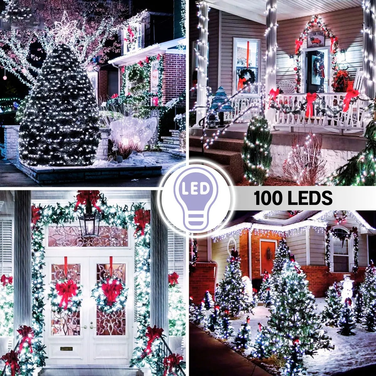 2x1 Luces Solares Navideñas 24 metros