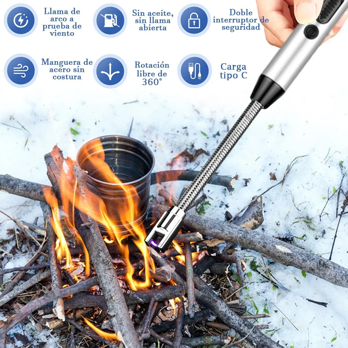 2x1 Encendedor Electrico Recargable