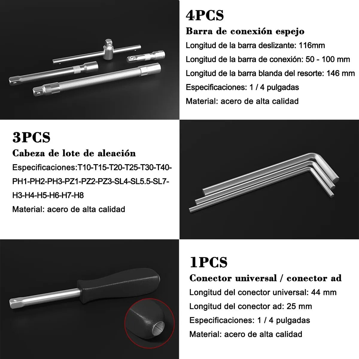 Kit de Herramientas con 46 Piezas Alta Calidad