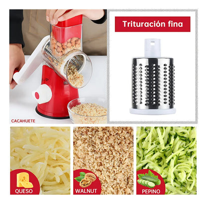 Rallador Cortador Verduras 3 en 1
