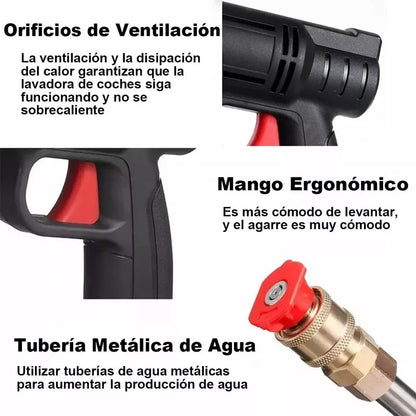 Hidrolavadora portatil 2 Baterias alta potencia