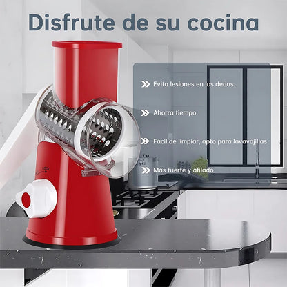 Rallador Cortador Verduras 3 en 1