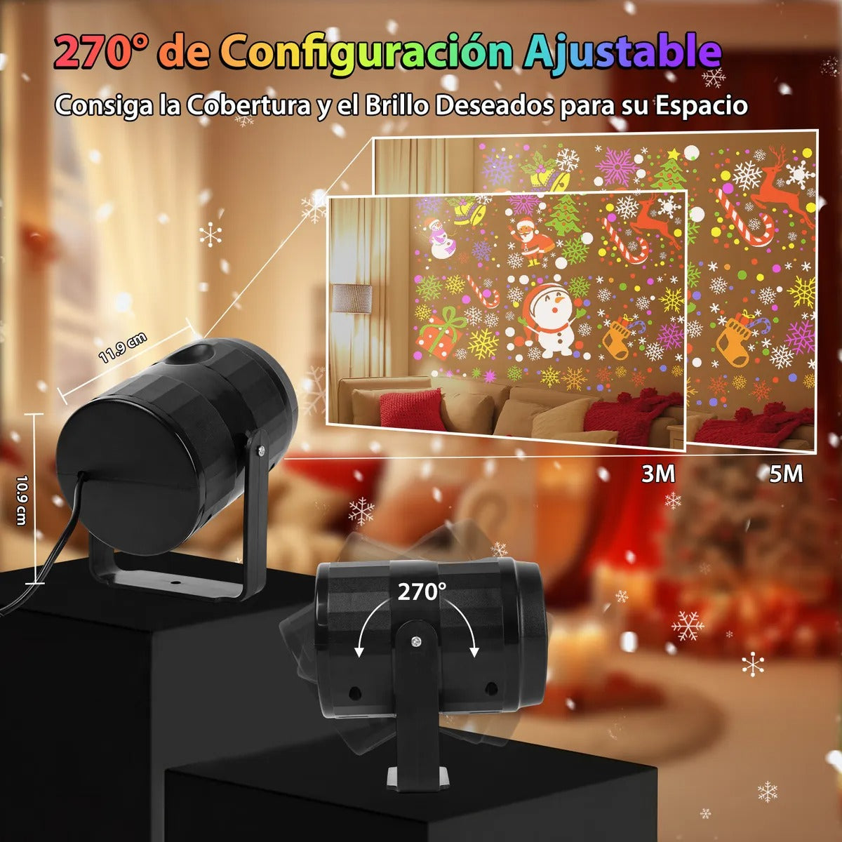 Proyector Navideño Luces Led