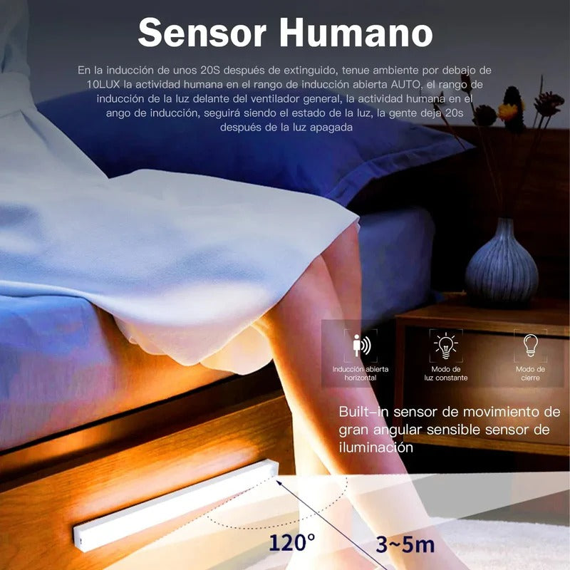 Focos de Luz Led 6 Piezas Sensor Movimiento