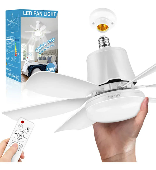 Lampara Ventilador de Techo 3 Velocidades