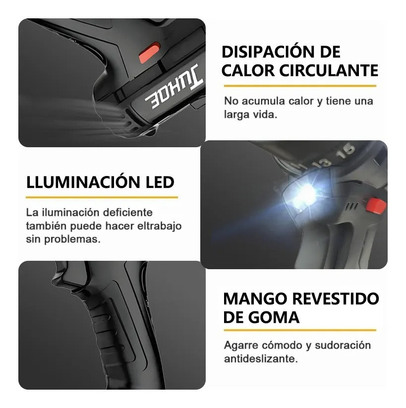 Kit Taladro Portatil Electrico 2 baterias