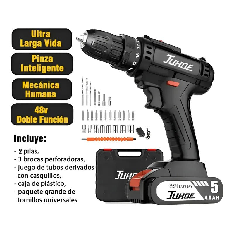 Kit Taladro Portatil Electrico 2 baterias