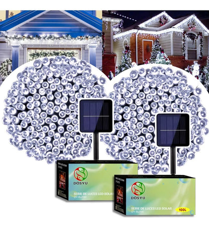 2x1 Luces Solares Navideñas 24 metros