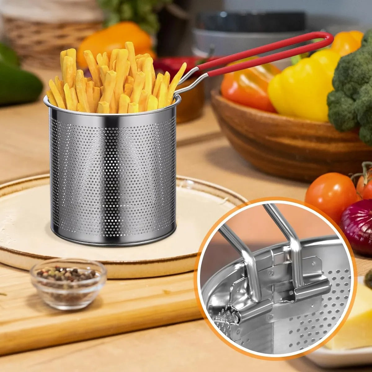 Freidora Acero 3 En 1: Incluye sarten y freidora