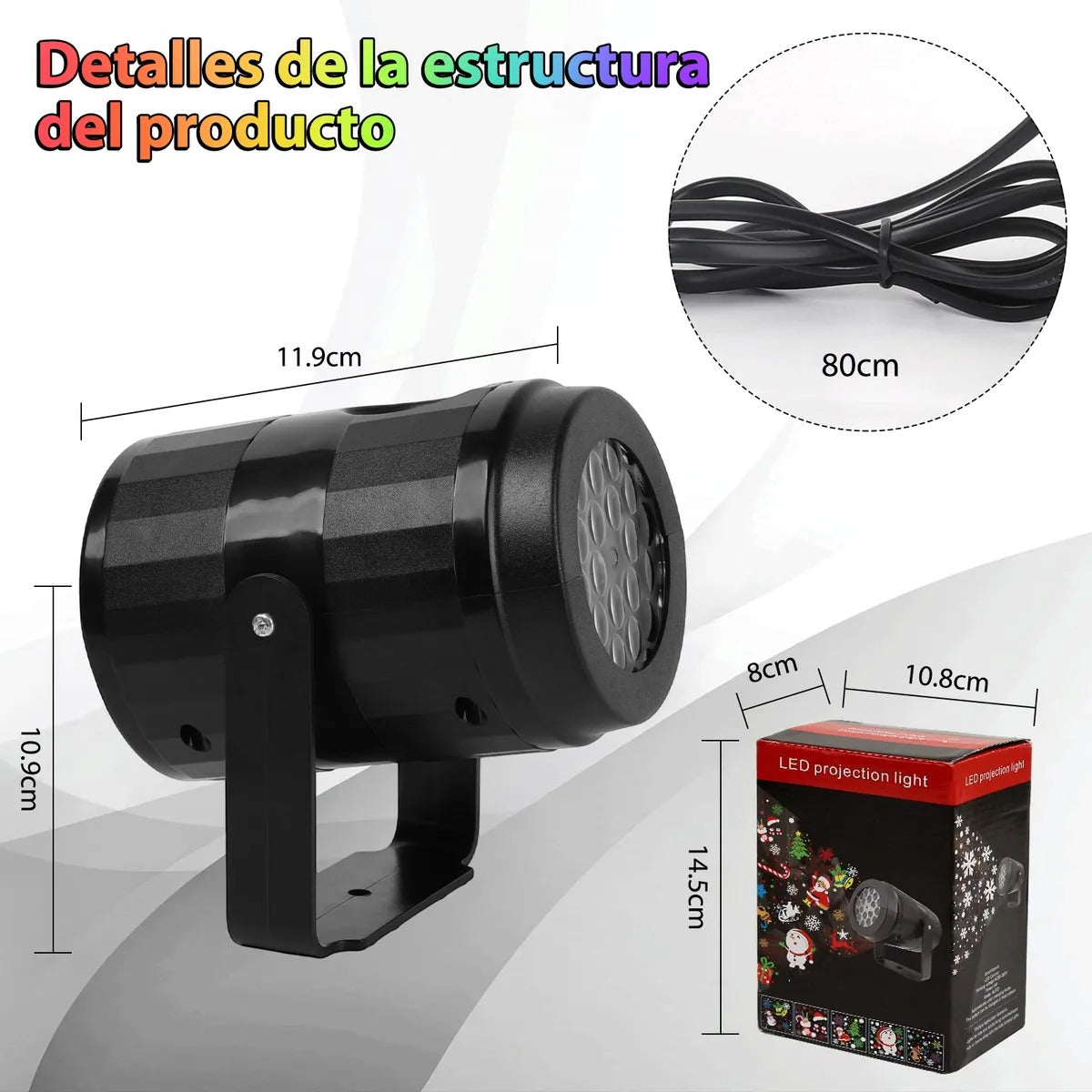 Proyector Navideño Luces Led