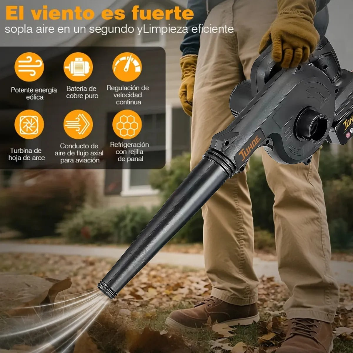 Sopladora y Aspiradora Electrica 2 Baterias