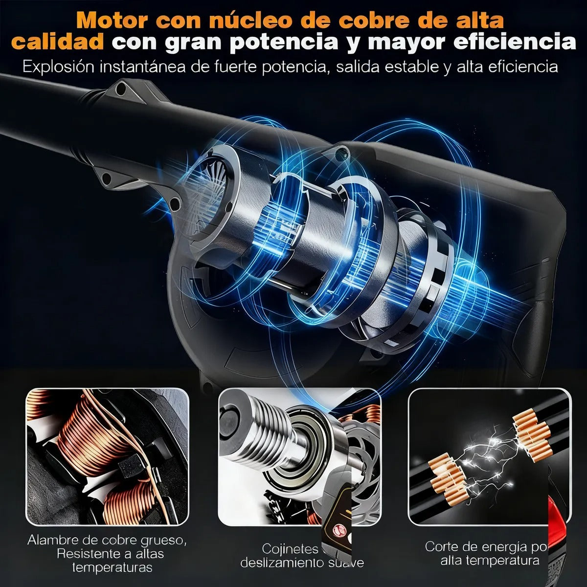 Sopladora y Aspiradora Electrica 2 Baterias