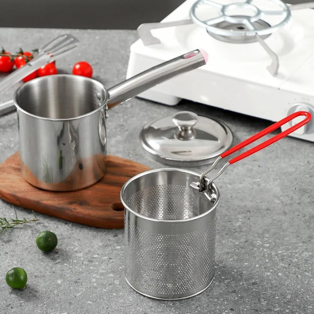 Freidora Acero 3 En 1: Incluye sarten y freidora