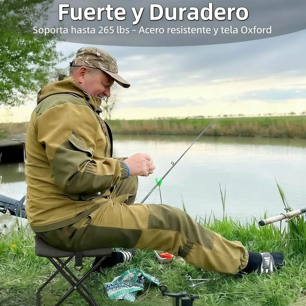 2x1 Mini Silla Plegable Portatil