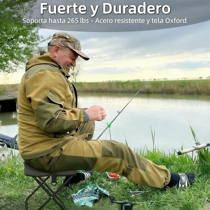 2x1 Mini Silla Plegable Portatil